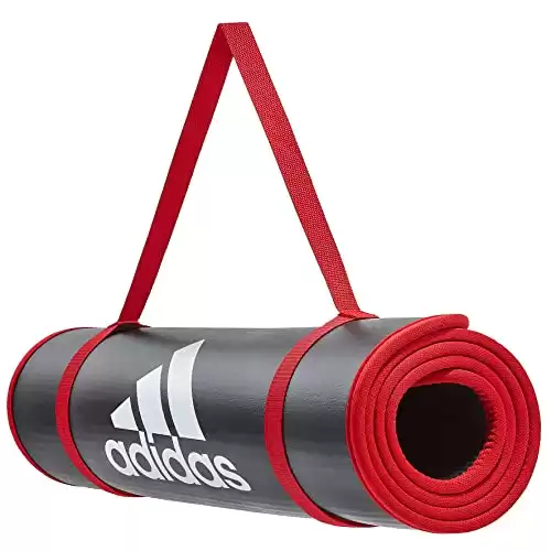 adidas Tapis d'entraînement, Rouge pour fitness