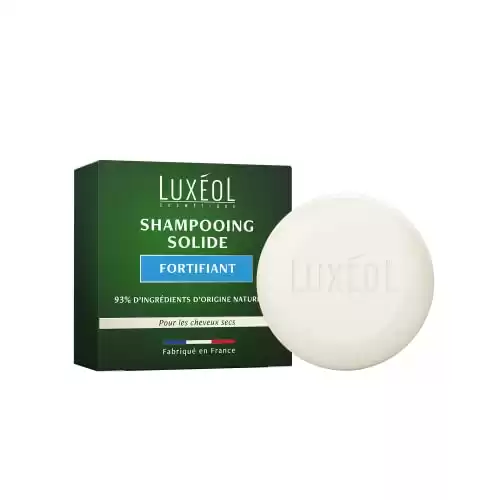 Luxéol – Shampooing Solide Fortifiant – Renforce, Nourrit & Hydrate – Pour Cheveux Secs – Made in France – 75 g