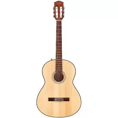 Fender CN-60S Guitare acoustique en nylon, touche en noyer, naturel