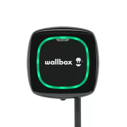 Chargeur Wallbox Pulsar Plus pour véhicules électriques – Puissance réglable jusqu’à 7.4 KW, câble de Charge Type 2, Wi-FI et Bluetooth, OCPP