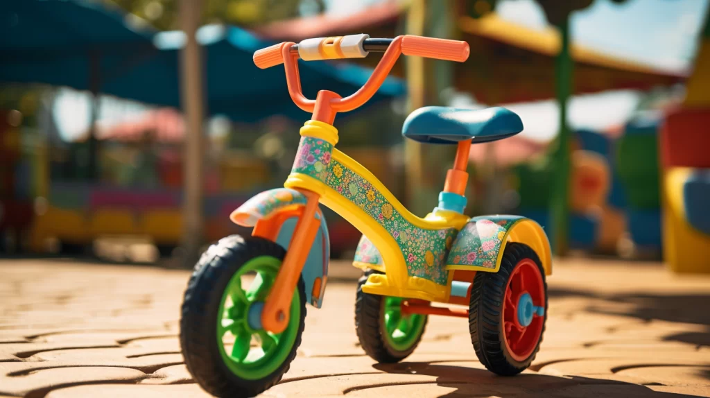 AIYAPLAY Tricycle enfants avec sonnette et panier selle réglable avec  dossier - pour enfant de 2 à 5 ans rose
