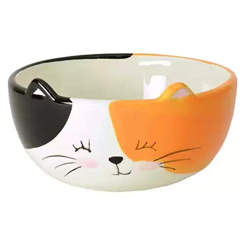 Winkee - Bol à céréales pour chatons | Joli petit bol en céramique avec oreilles de chat