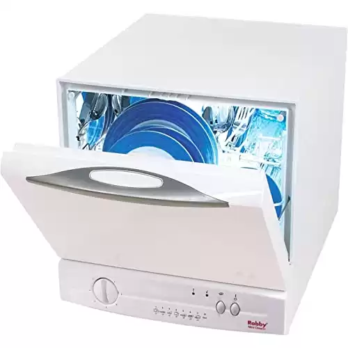 8) Robby Lave-vaisselle compact et rapide / 4 couverts / eco / pose-libre / 7 programmes mini clean +