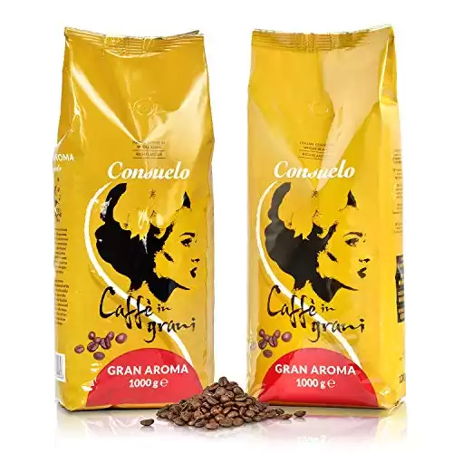 Consuelo Gran Aroma - Café en grains italien - 2 x 1 kg (L'emballage peut varier)