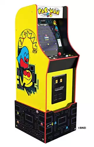 Pac Man - Borne d'Arcade Bandai Namco Edition - Réhaussaur Assorti - Console de Jeux - 12 Jeux vidéo - Arcade1Up