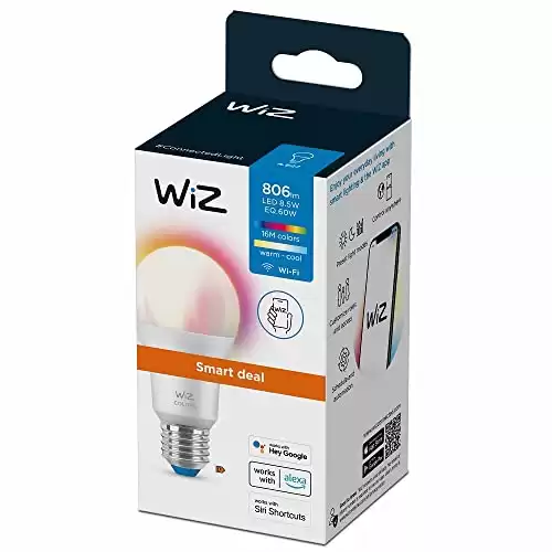 WiZ Ampoule Wi-Fi couleur, Blanc, ‎7 x 7 x 14 cm