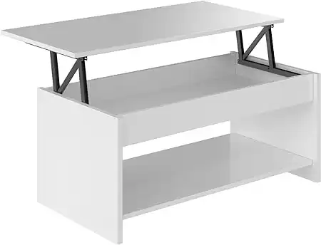 Marque - Movian - Table basse avec plateau relevable et petite étagère