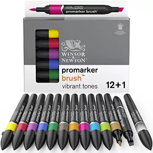 Winsor & Newton Promarker Brush Set de 12+1